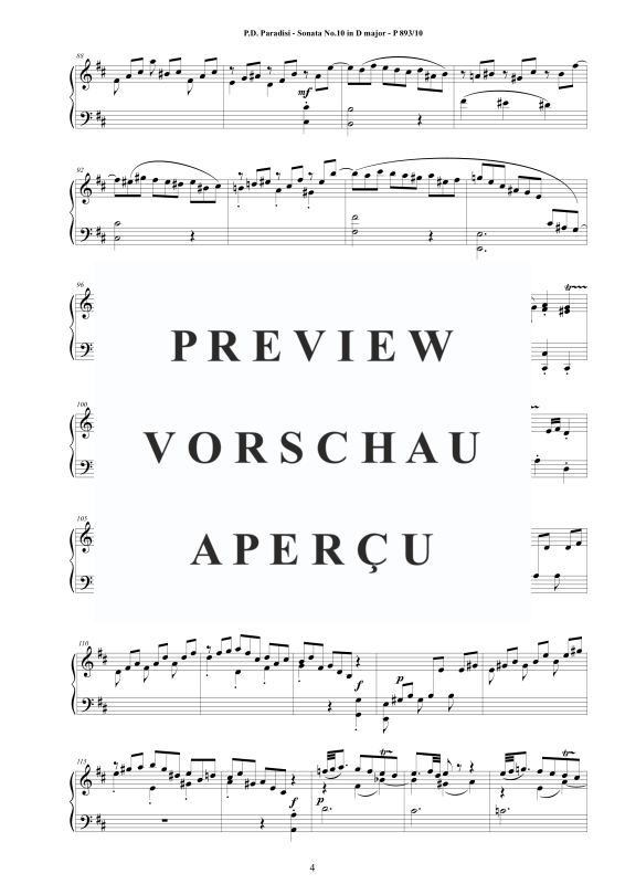 Produktgalerie: Seite 5 von 9 Sonate Nr. 10 in D-Dur, , Klavier Solo
