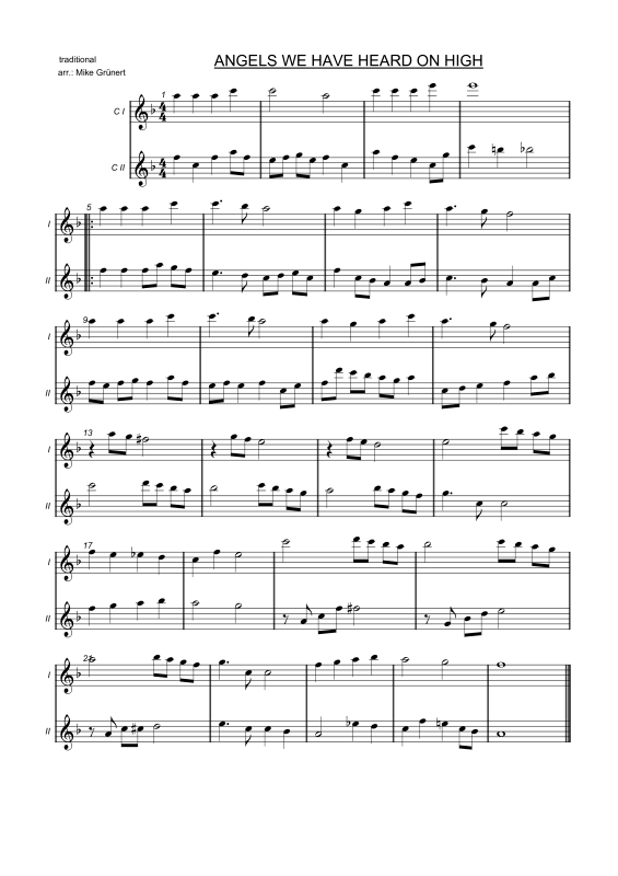 gallery: Carols in Duet, , Duette für 2 Flöten oder Instrumente in C