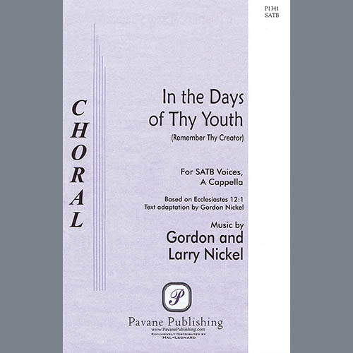 cover: In The Days Of Thy Youth (Remember Thy Creator), Gordon Nickel and Larry Nickel