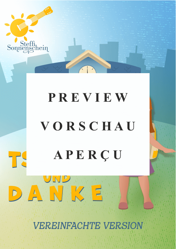 gallery: Tschüss und Danke - vereinfachte Version, Steffi Sonnenschein, (Gesang & Akkorde - Leadsheet)