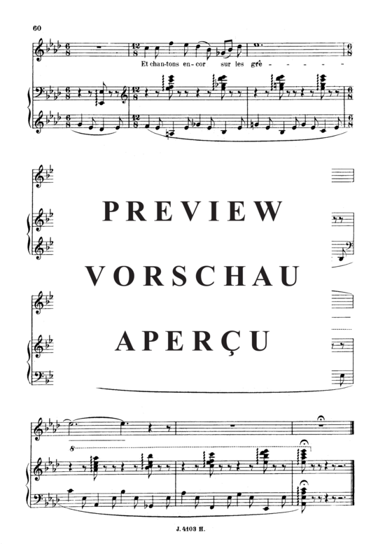 gallery: Le pays des rêves Op.39 No.3 , , (Gesang hoch + Klavier)