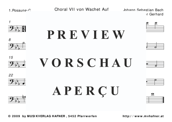 gallery: Choral VII - Wachet auf, , (Blechbläser Quintett)