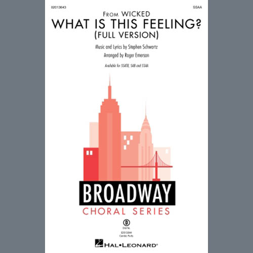 Produktbild zu: What Is This Feeling? (from Wicked) (Full version) (arr. Roger Emerson)