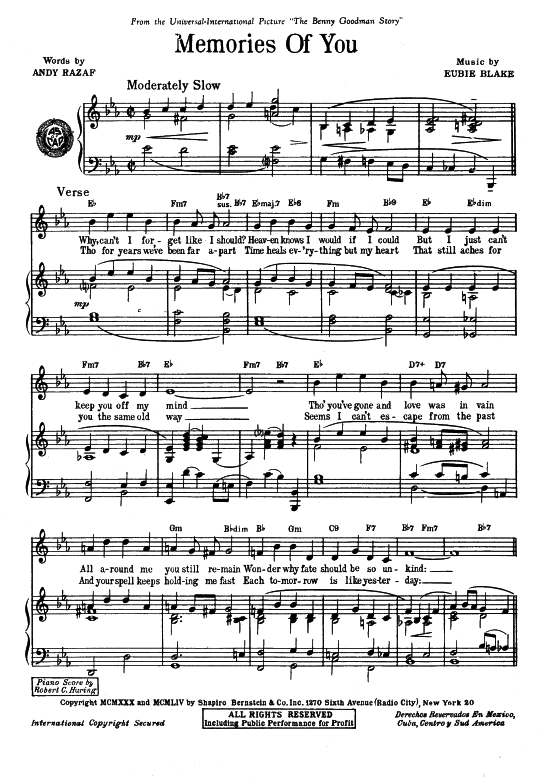 Produktbild zu: Memorys Of You Film: ''The Benny Goodman Story'' 