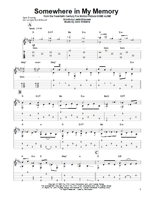 Product picture to: Somewhere In My Memory (arr. Ben Woolman)