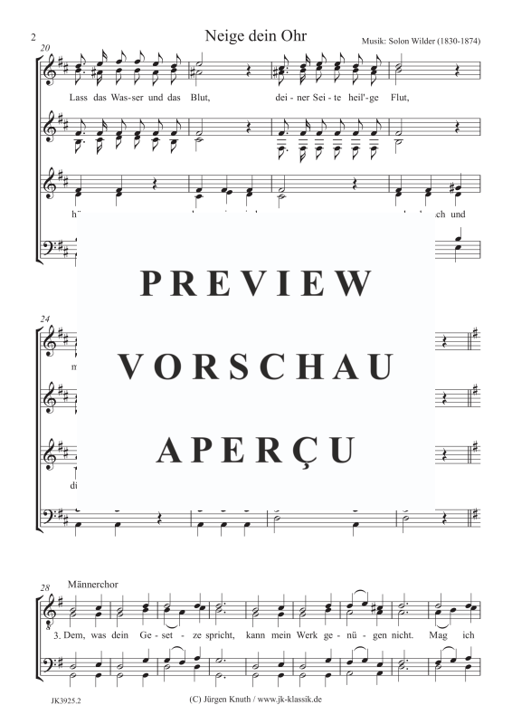 gallery: Neige dein Ohr, , (Gemischter Chor SATB / SSAA / TTBB)