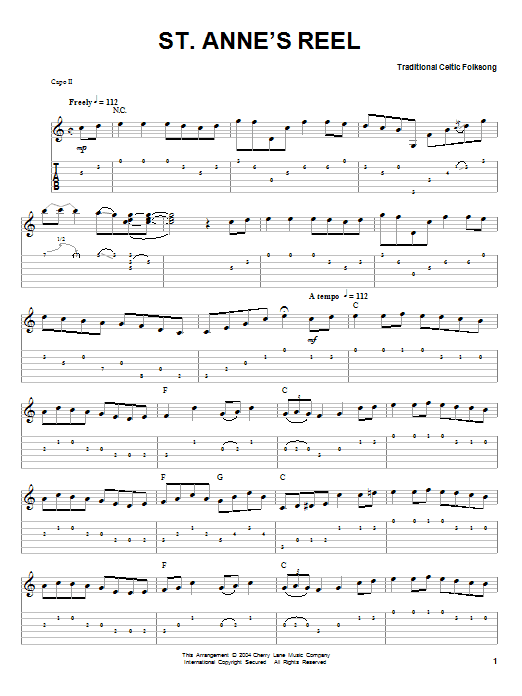 Product gallery: Page 1 of 1 St. Anne's Reel, Traditional Celtic Folksong
