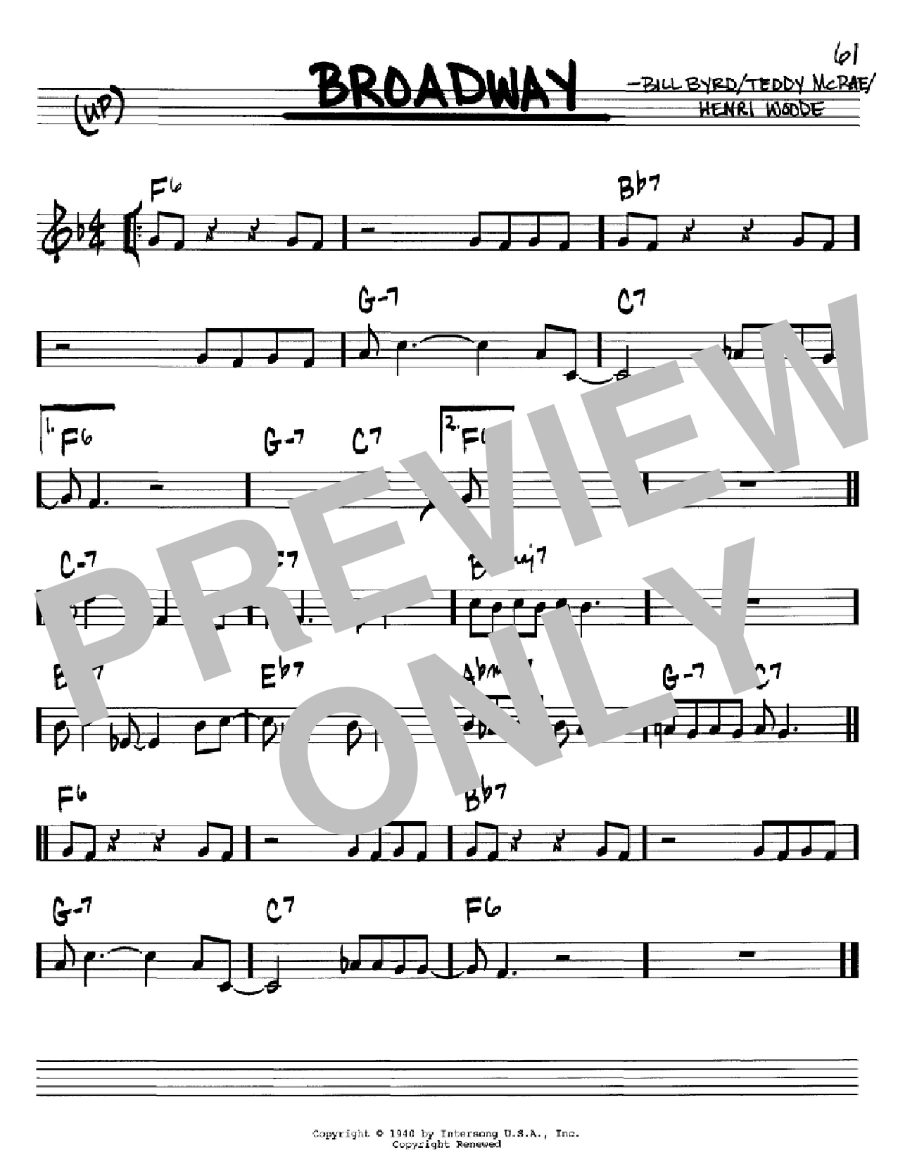 Produktbild zu: Broadway