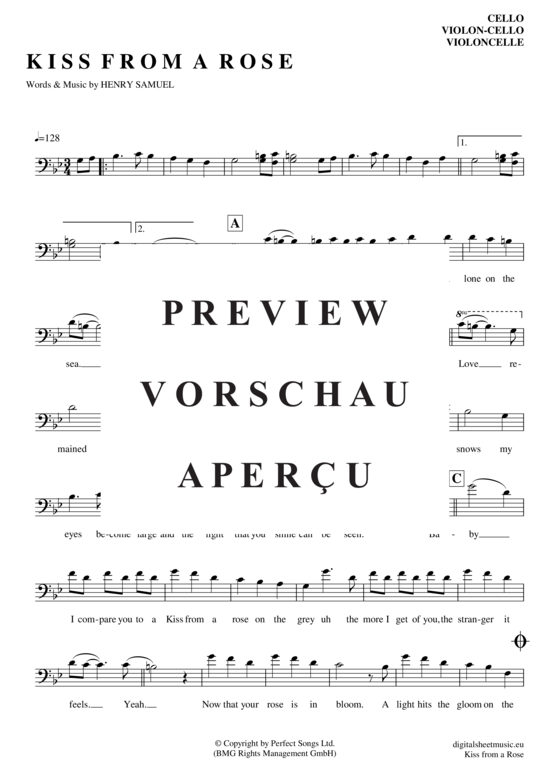 Produktgalerie: Seite 2 von 4 Kiss from a rose , Seal, (Violon-Cello)