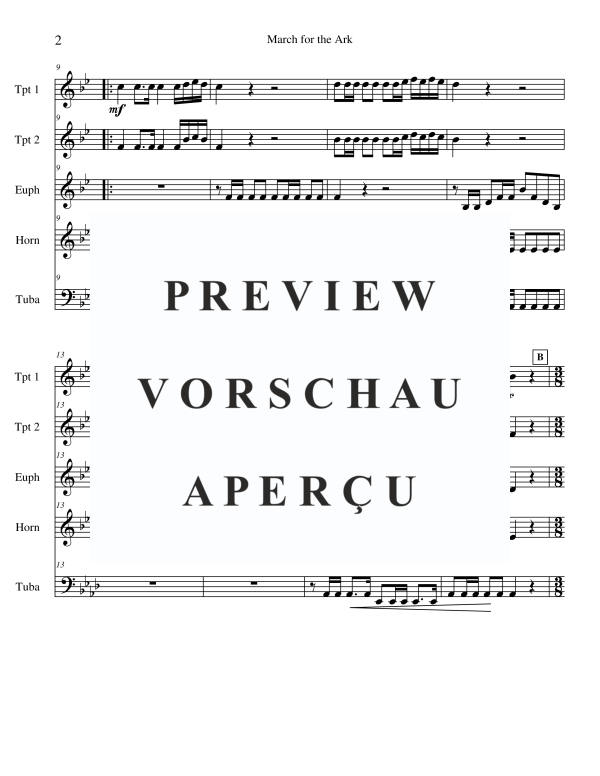 Produktgalerie: Seite 4 von 11 March For The Ark, , BlechblÀser Quintett