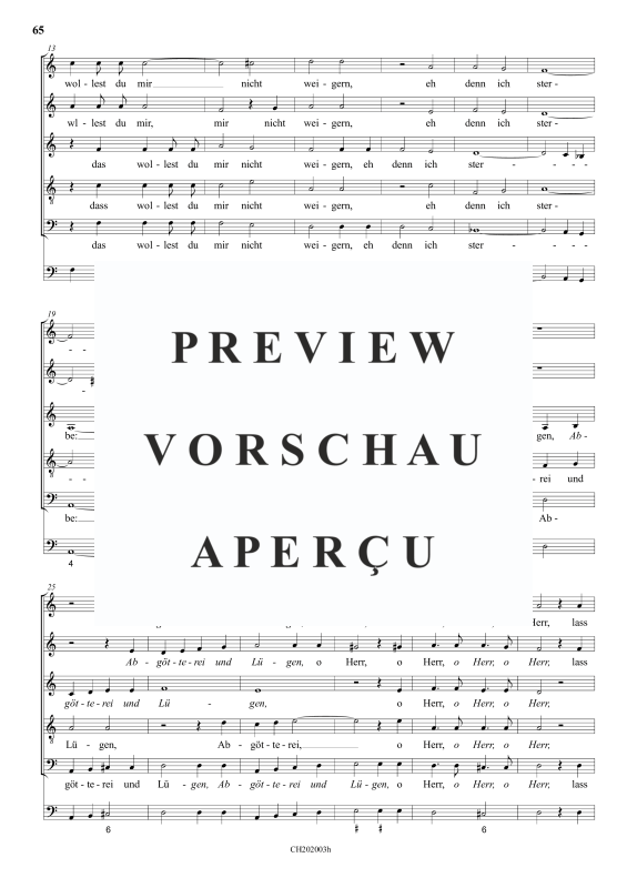 gallery: Zweierlei bitt ich von dir, , (Gemischter Chor 6-stimmig)