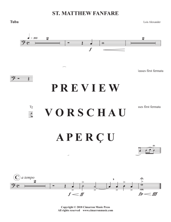 Produktgalerie: Seite 11 von 11 St. Matthew Fanfare , , (Blechbläser Quintett)