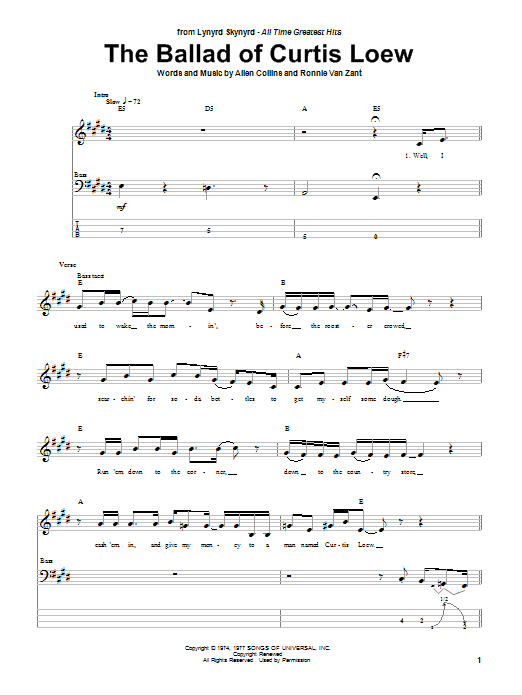 Product gallery: Page 1 of 1 The Ballad Of Curtis Loew, Lynyrd Skynyrd