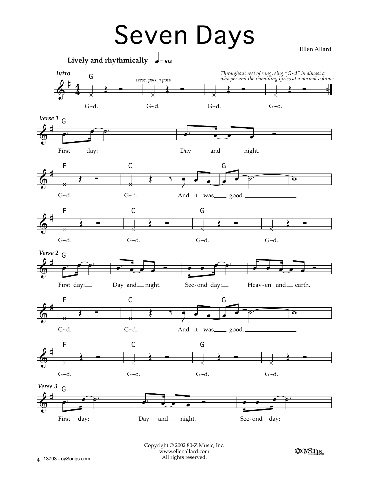 Produktgalerie: Seite 1 von 1 Seven Days, Ellen Allard, Melodieinstrument