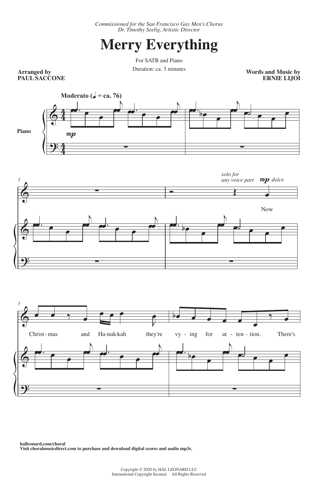 Produktgalerie: Seite 1 von 1 Merry Everything (arr. Paul Saccone), Ernie Lijoi, Chor