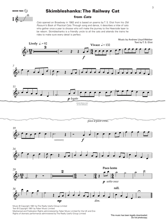 Product gallery: Page 1 of 1 Skimbleshanks: The Railway Cat, Andrew Lloyd Webber