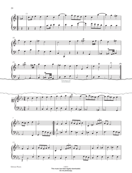 Produktbild zu: Menuet BWV Anh. 121 (from 'The Anna Magdalena Notebook 1725')