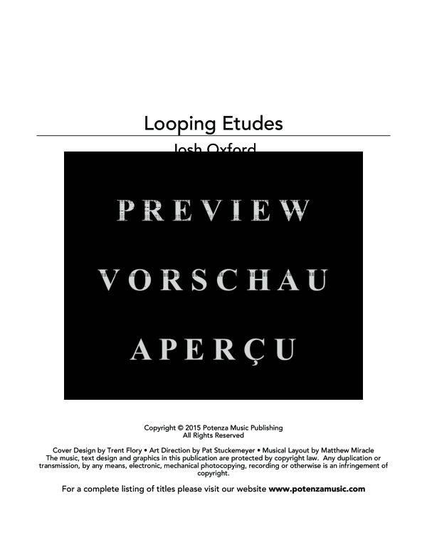 Product gallery: Page 3 of 11 Looping Etudes, , (bass key instrument and loop pedal)