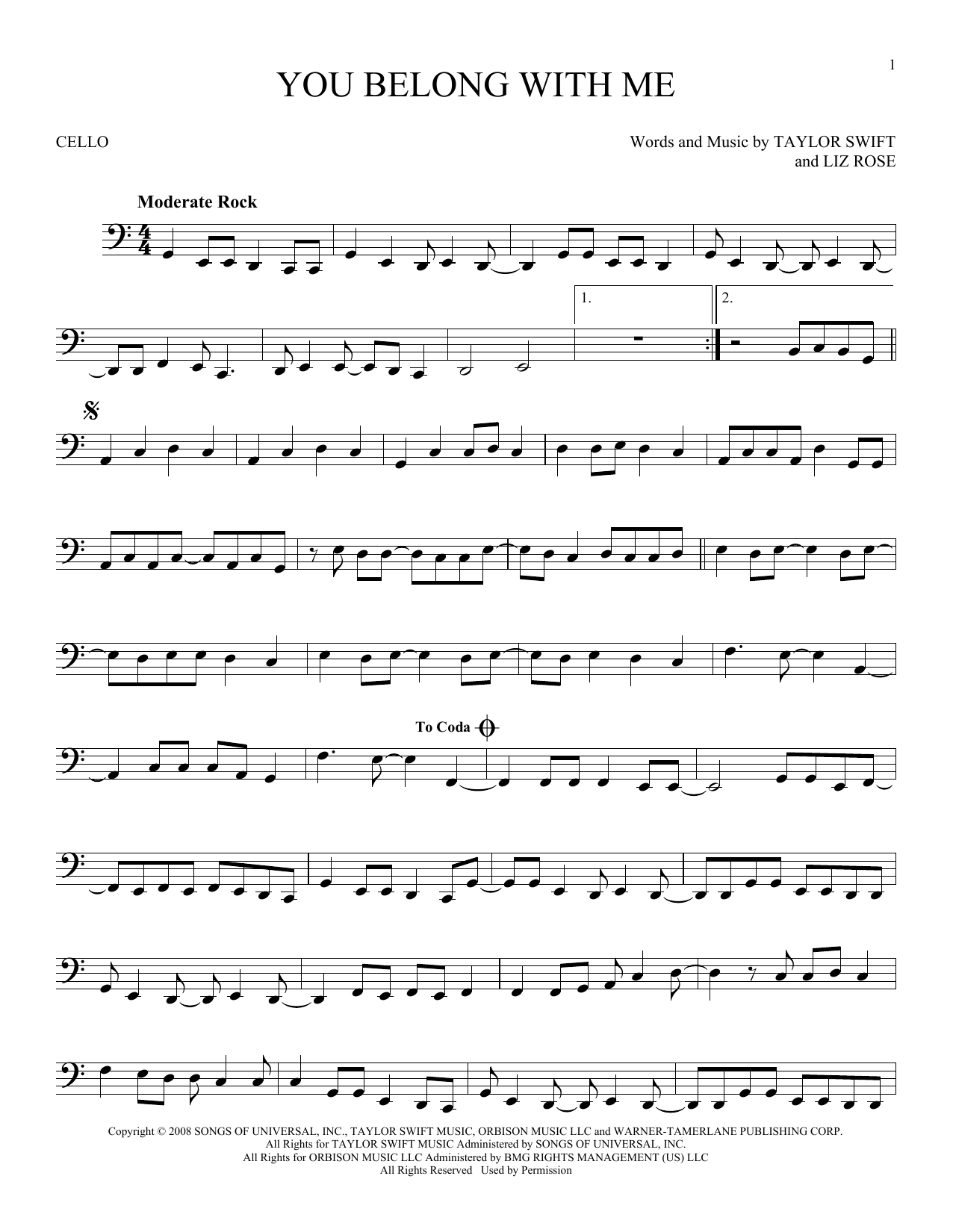 Product gallery: Page 1 of 1 You Belong With Me, Taylor Swift