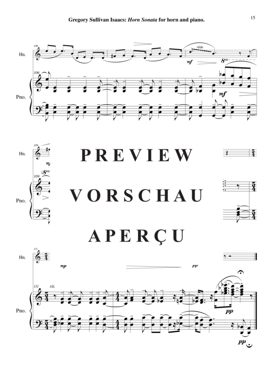 Produktgalerie: Seite 16 von 21 Horn Sonata , , (Horn in F + Klavier)