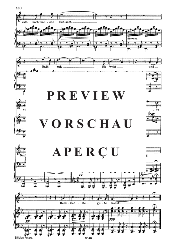 Product gallery: Page 6 of 6 Kriegers Ahnung, D.957-2 (Schwanengesang), , Medium Voice and Piano