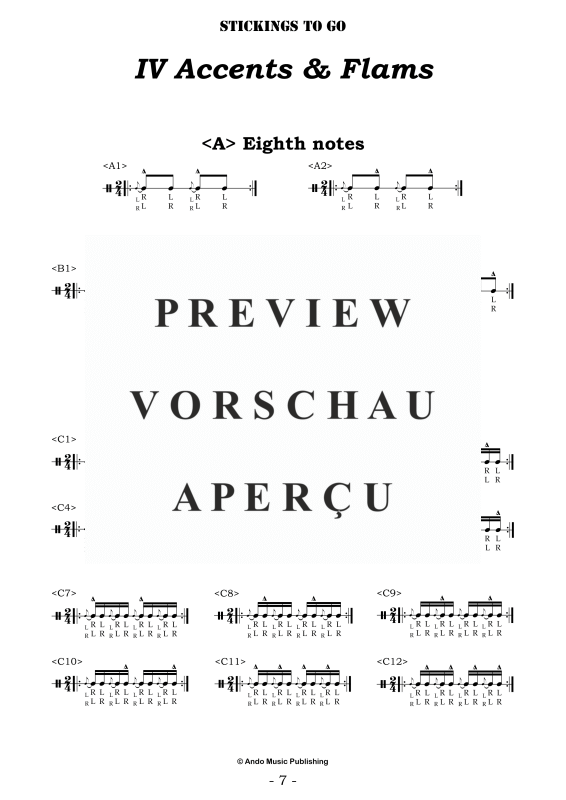 gallery: Stickings to go - Warm-up for Drums, , Percussion