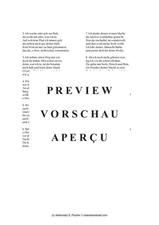 Product gallery: Page 3 of 3 Herr, du durchschaust und kennest mich , , (mixed choir)