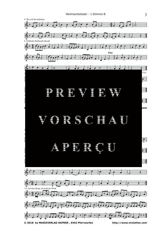 gallery: Weihnachtslieder Nr. 3, , (Großes Blasorchester)
