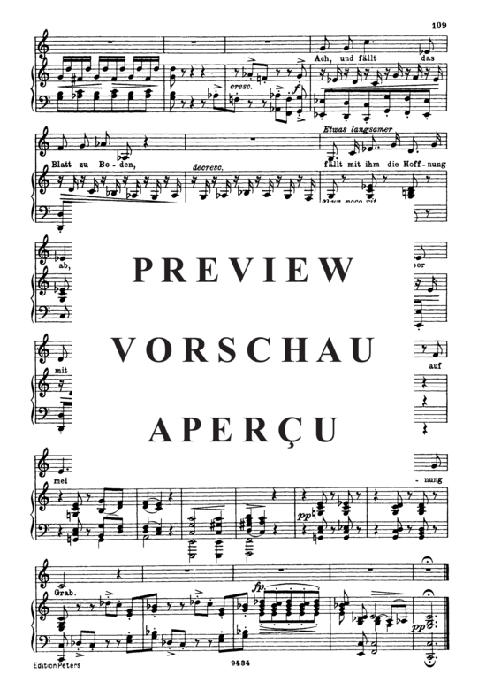 gallery: Letzte Hoffnung D.911-16 (Winterreise) , ,  (Gesang tief + Klavier)