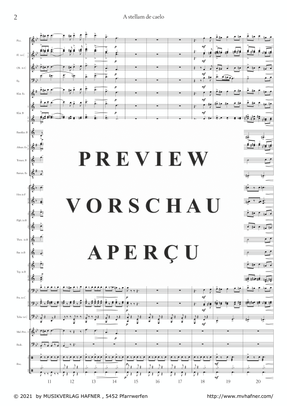 Product gallery: Page 7 of 11 A stellam de caelo, , (large wind orchestra)