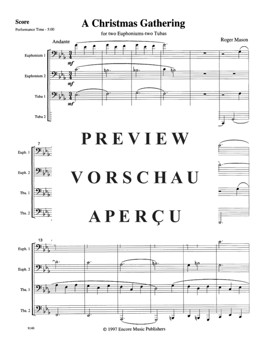 Product gallery: Page 3 of 21 A Christmas Gathering , , (Tuba Quartett EETT)