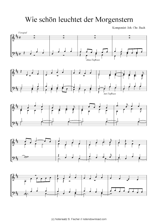 Produktbild zu: Wie schön leuchtet der Morgenstern Joh. Chr. Bach