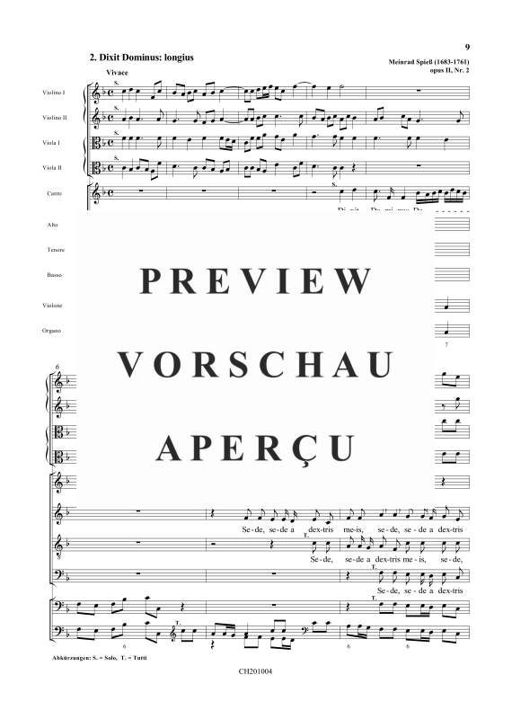 gallery: Cithara Davidis Noviter Animata - Vesperpsalmen op. 2, , Gemischtes Ensemble SATB, Soli SATB, 2 Violinen, Violone und BC