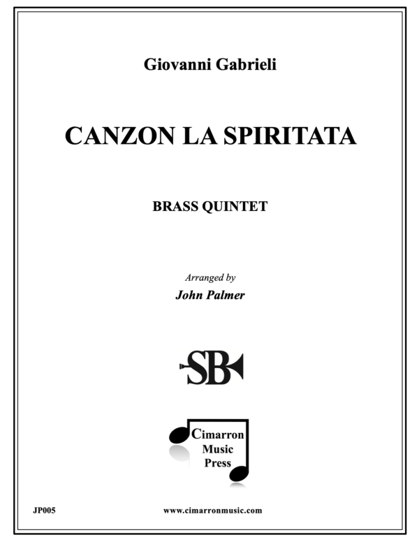 Produktbild zu: Canzon La SpiritataGiovanni Gabrieli