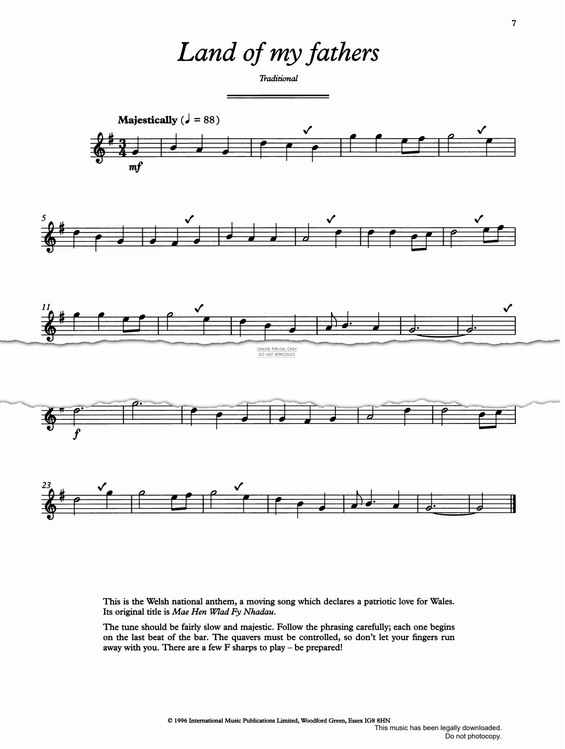 Product gallery: Page 1 of 1 The Land Of My Fathers (Hen Wlad fy Nhadau), Welsh Traditional