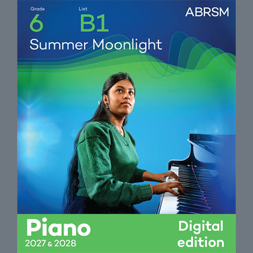 cover: Summer Moonlight (Grade 6, list B1, from the ABRSM Piano Syllabus 2027 & 2028), Barbara Arens, Klavier