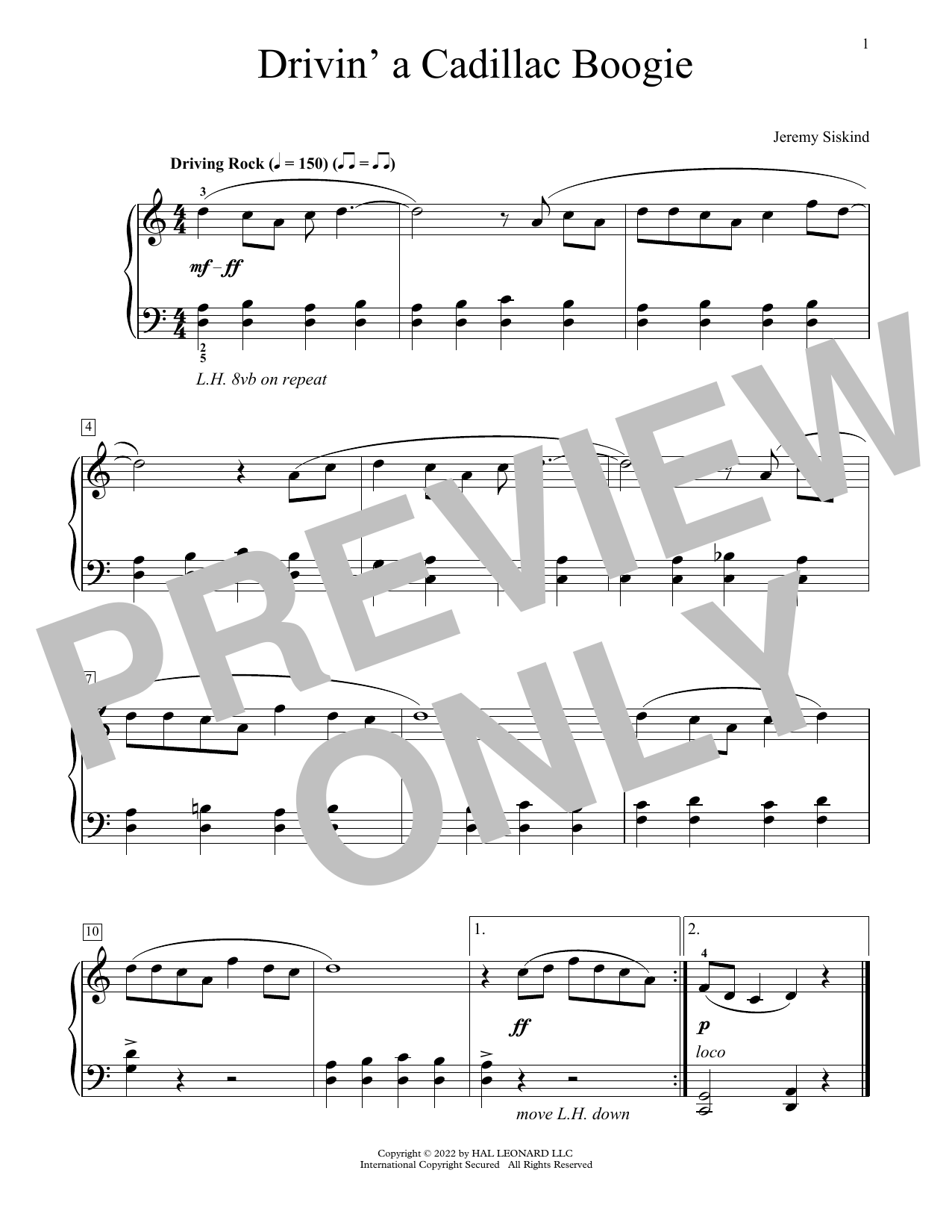 Produktbild zu: Drivin' A Cadillac Boogie
