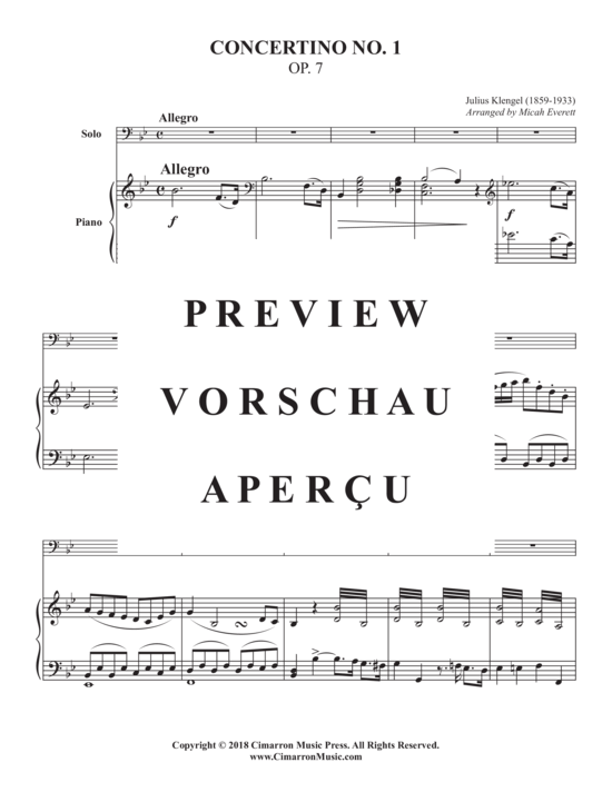 Product gallery: Page 3 of 21 Concertino No. 1 , , (trombone/euphonium + piano)