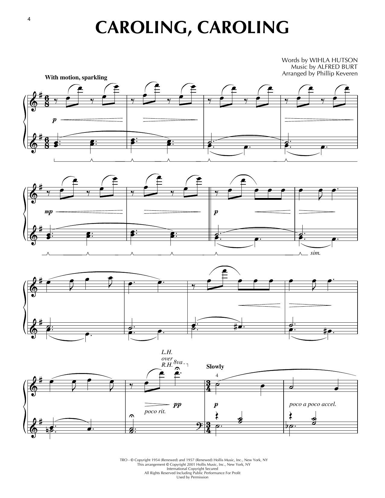 Product picture to: Caroling, Caroling [Jazz version] (arr. Phillip Keveren)
