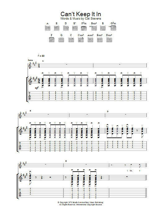Product gallery: Page 1 of 1 Can't Keep It In, Cat Stevens