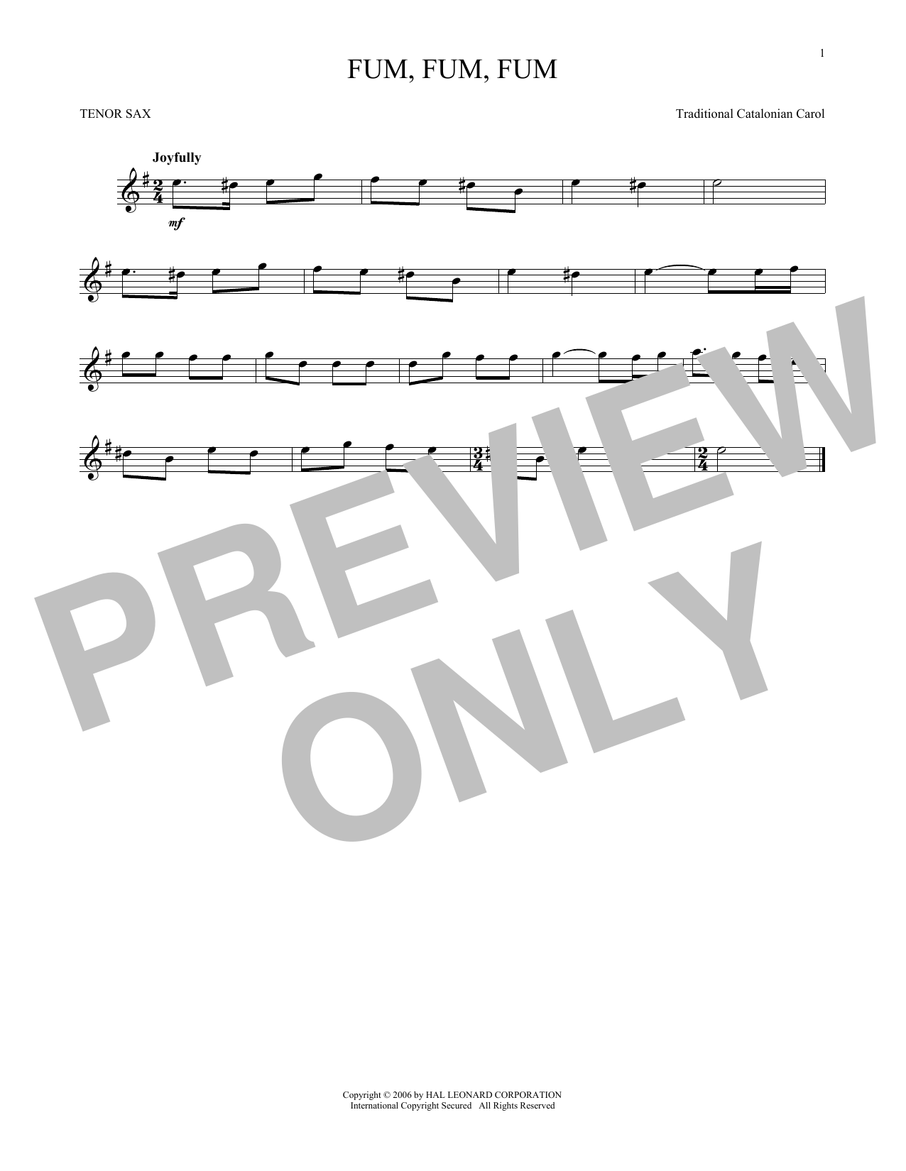 Product gallery: Page 1 of 1 Fum, Fum, Fum, Traditional Catalonian Carol