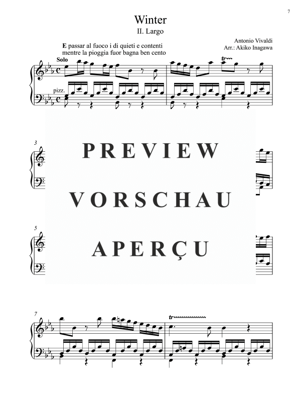 Product gallery: Page 8 of 11 Winter (from: Four Seasons - 3 movements), Inagawa, Akiko, Klavier Solo