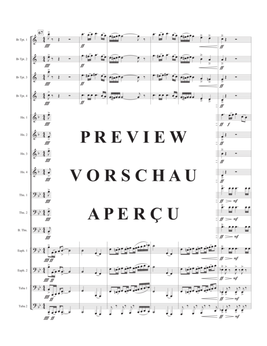 Product gallery: Page 16 of 21 Pomp! , , (Brass Ensemble 4x trumpet, 4x horn, 3x trombones, 2x euphonium + 2x tuba)
