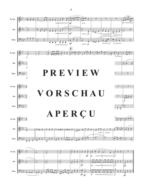 Produktgalerie: Seite 5 von 13 Waltzin´ Medley , , (Blechbläser Trio für Trompete in B, Horn in F oder Posaune +Tuba)