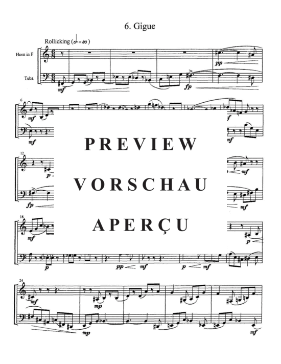 Produktgalerie: Seite 19 von 21 Oompah Suite , , (Duett für Horn in F +Tuba)