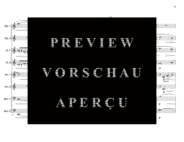Produktgalerie: Seite 11 von 11 Wind Octet, , (Holzbläser Ensemble 2x Oboe, 2x Klarinette, 2x Horn und Fagott)