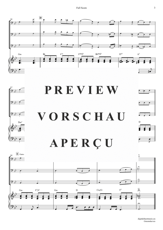 Produktgalerie: Seite 4 von 11 Greensleeves, Simoni, Edward, (Posaunen Trio + Klavier)