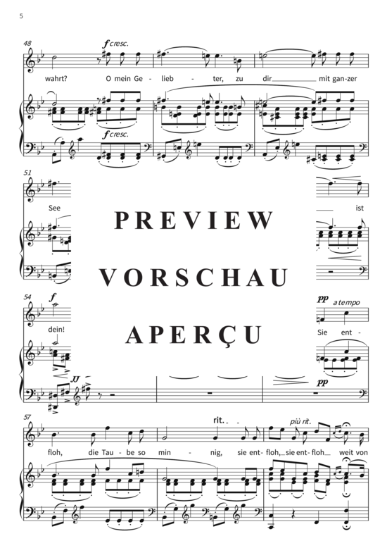 gallery: Sie entfloh, die Taube so minnig - Romanze aus Hoffmanns Erzählungen, , (Gesang + Klavier)