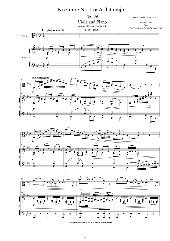 Produktbild zu: Nocturne Nr.1 Op.186Johann Wenzel Kalliwoda