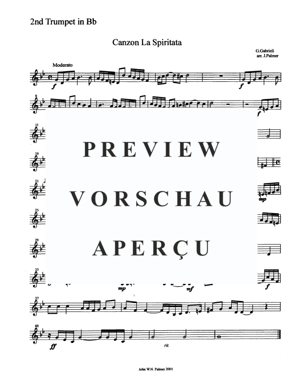 Produktgalerie: Seite 7 von 11 Canzon La Spiritata, , Blechbläser Quintett